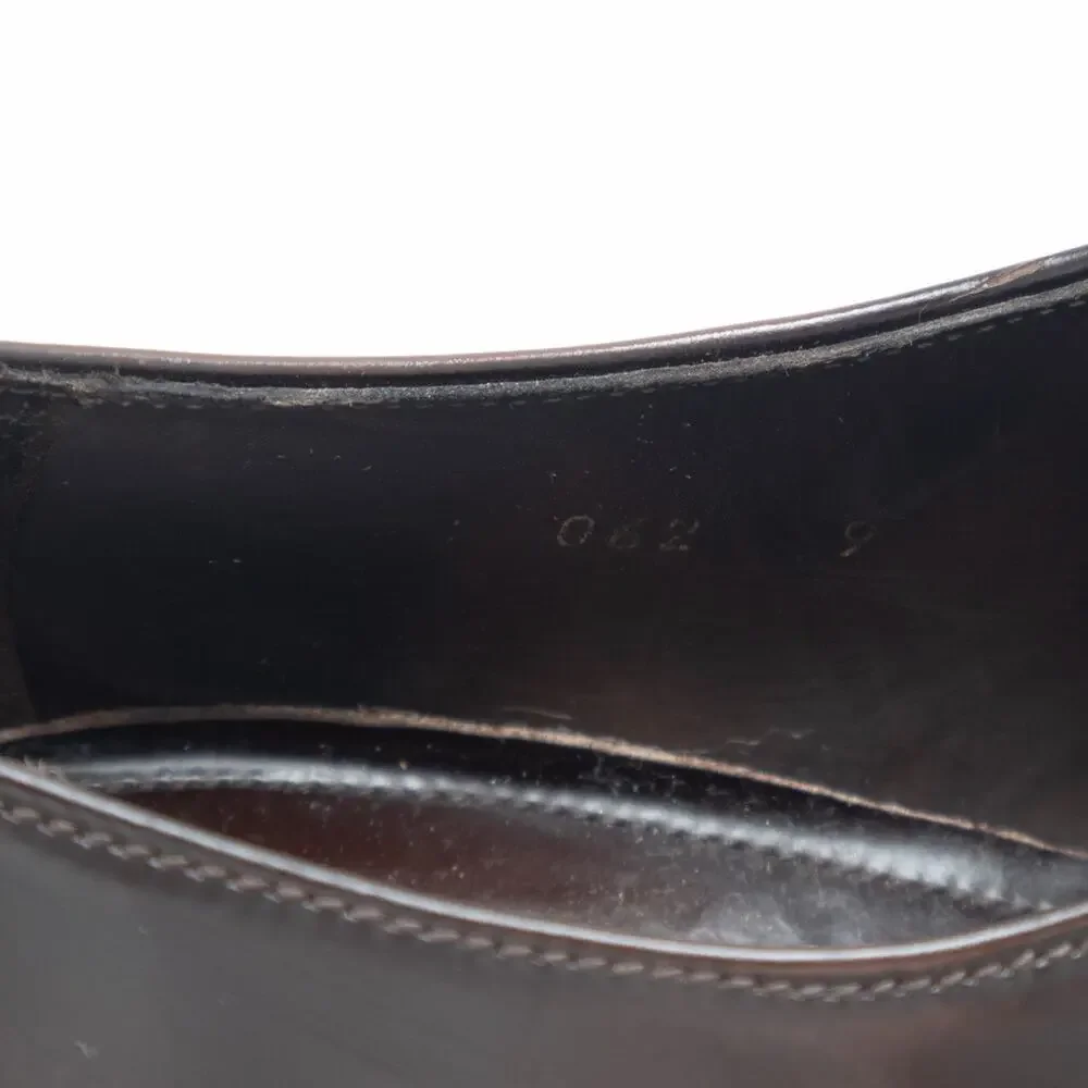 Prada Men's Brushed Leather Cap Toe Laced Up Oxford Dress Shoes Brown UK9 US10